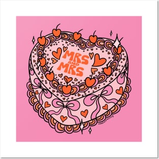 Mrs. and Mrs. Cake Posters and Art